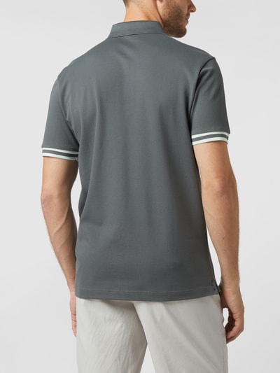 BOSS Poloshirt mit Strukturmuster Dunkelgruen 5