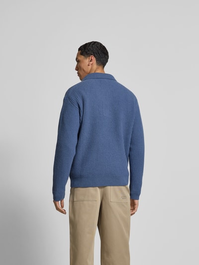MAISON KITSUNÉ Wollpullover aus reiner Wolle Marine 5