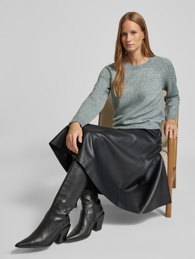 Vero Moda Weicher Pullover mit Glitzerfaden Modell 'DOFFYSHINE' Schilf 3