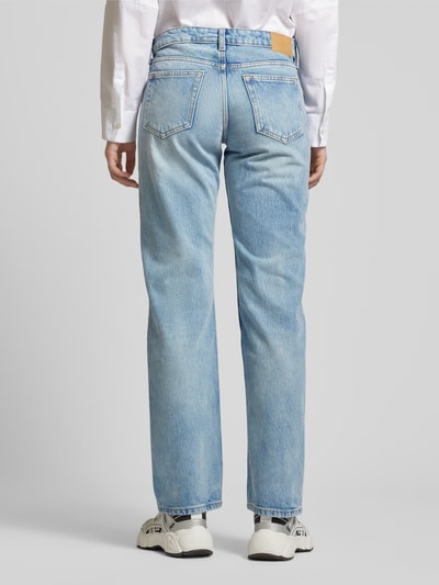 WEEKDAY Straight Fit Jeans im Used-Look Modell 'Arrow' Jeansblau 5