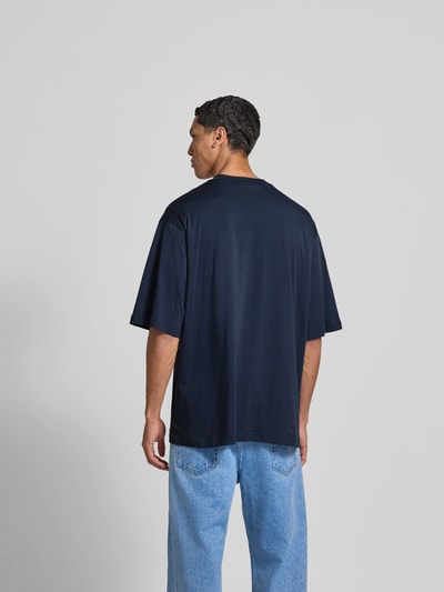 Marni T-Shirt mit Label-Detail Marine 5
