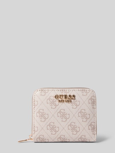 Guess Portemonnee met logo-applicatie, model 'LAUREL' Taupe - 1