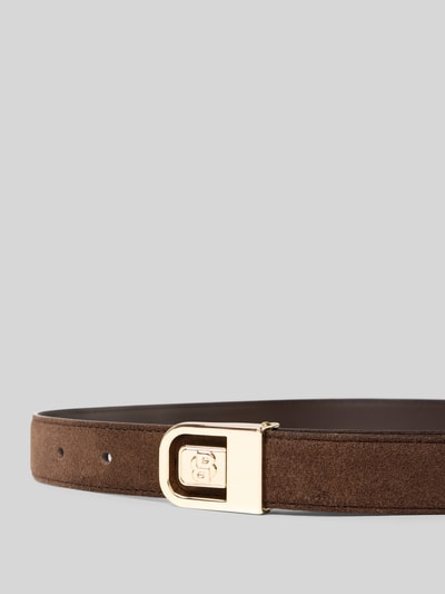 BOSS Wendegürtel aus echtem Rindsleder Dunkelbraun 2