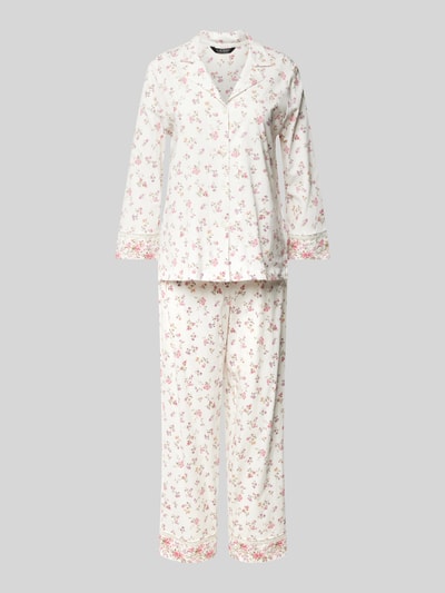 Lauren Ralph Lauren Pyjama mit Resortkragen Offwhite 1