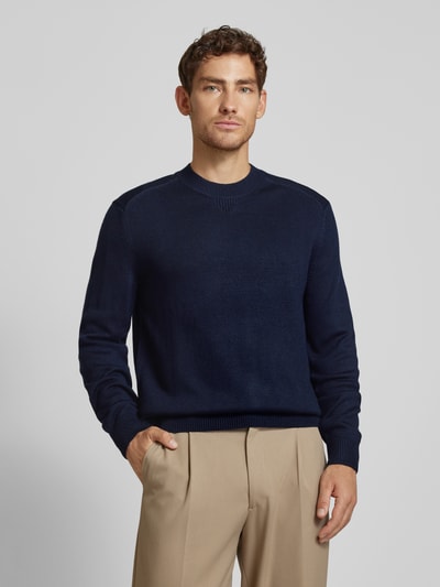 ARMANI EXCHANGE Strickpullover mit gerippten Abschlüssen Dunkelblau 4