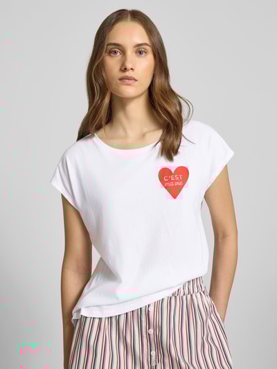 Juvia T-Shirt mit Motiv-Print Weiss 3