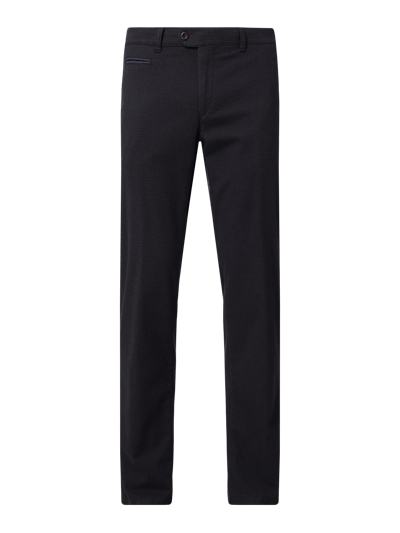 Brax Regular Fit Chino mit Stretch-Anteil  Marine Melange 1