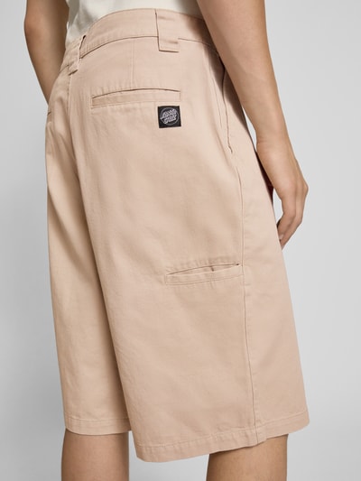 SANTA CRUZ Loose fit korte broek met achterzakken, model 'DILLON' Beige - 3