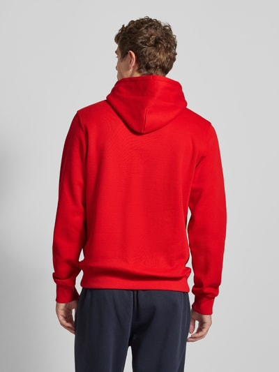 CHAMPION Hoodie mit Label-Stitching Rot 5