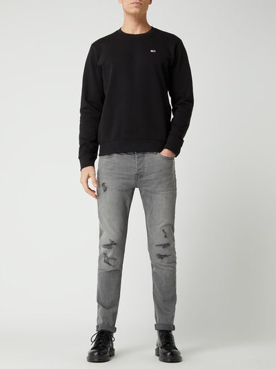 Tommy Jeans Sweatshirt met logo Zwart - 1