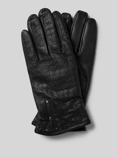 JOOP! Collection Handschuhe aus Leder Modell 'Cornflower' Black 1