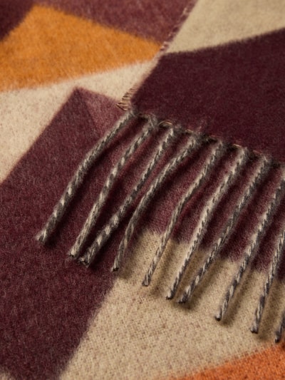 Fraas Schal mit Logo-Patch Modell 'Cashmink' Bordeaux 2