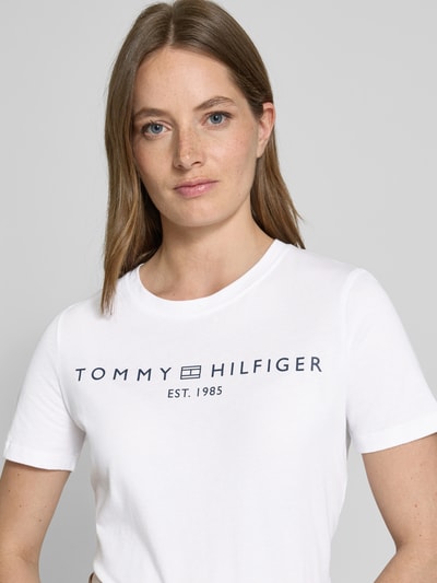 Tommy Hilfiger Regular fit T-shirt van puur katoen Wit - 3