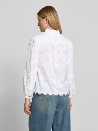 MICHAEL Michael Kors regular fit blouse met stitchings Wit - 5
