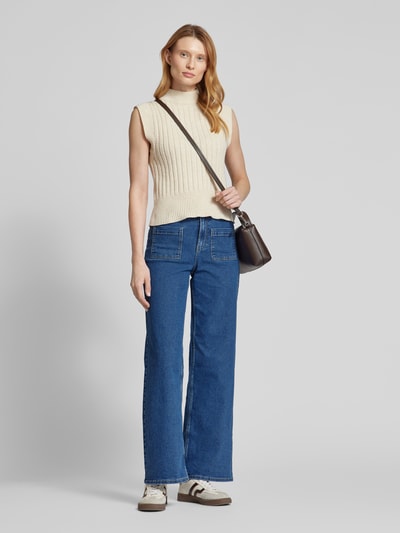 Vero Moda Wide Fit Jeans aus Baumwoll-Mix Modell 'KAYLA' Blau 1