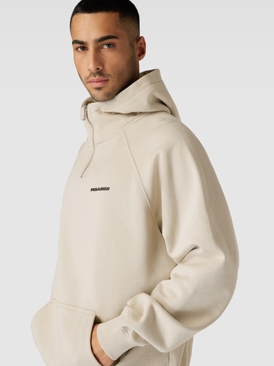 Pegador Oversized hoodie met korte ritssluiting Offwhite - 3