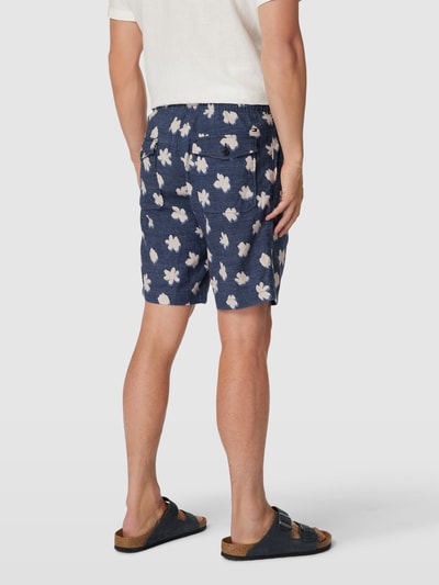 Tommy Hilfiger Shorts met all-over motief Marineblauw - 5