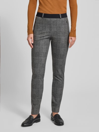 Raphaela By Brax Spodnie materiałowe o kroju slim fit z dodatkiem wiskozy model ‘Lillyth’ Średnioszary 4