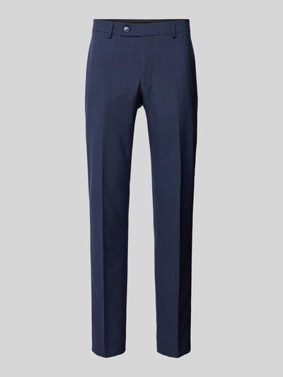 HECHTER PARIS Slim fit pantalon met persplooien Marineblauw - 2