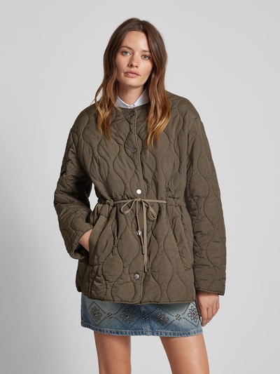 Weekend Max Mara Wendejacke in unifarbenem Design Khaki 6