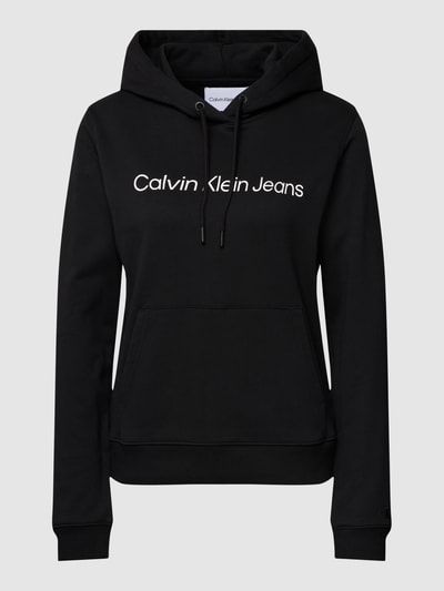 Calvin Klein Jeans Hoodie mit Label-Print Black 2