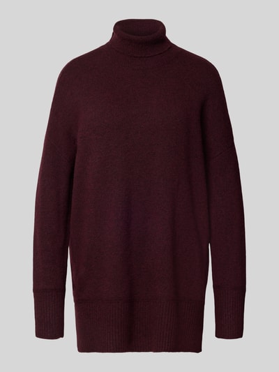 VERO MODA Relaxed fit coltrui met wol, model 'AQUARIUS' Bordeaux - 2