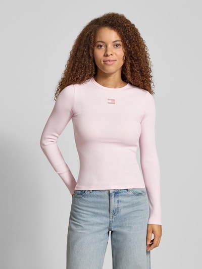 Tommy Jeans Slim fit shirt met lange mouwen van katoenmix Lichtroze - 4
