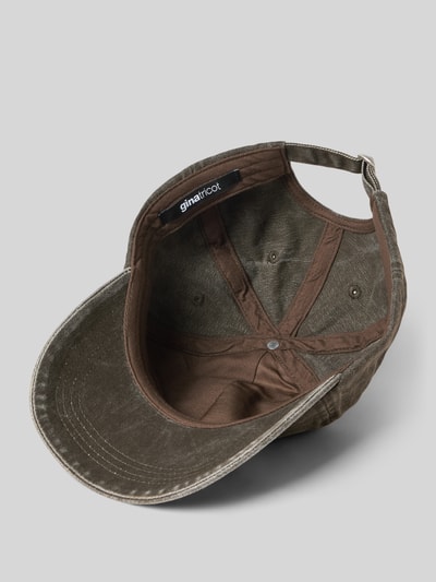 Gina Tricot Cap mit verstärktem Schirm und Stitching Schoko 2