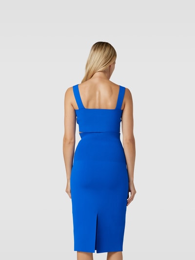 Victoria Beckham Crop Top in Ripp-Optik Bleu 5