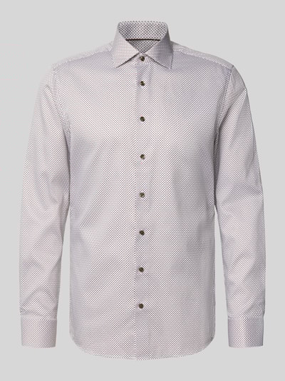 ETERNA Slim fit zakelijk overhemd met kentkraag Zand - 2