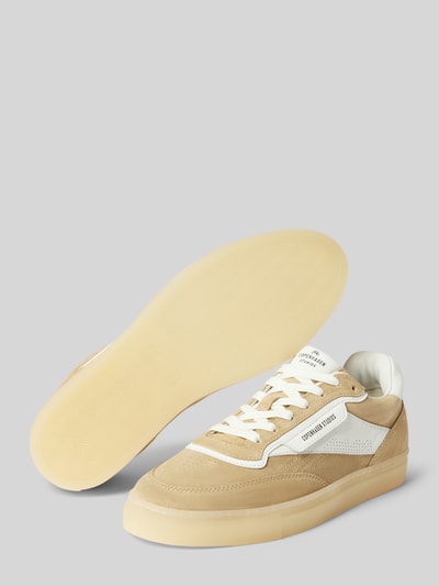 Copenhagen Ledersneaker mit Label-Print Sand 4