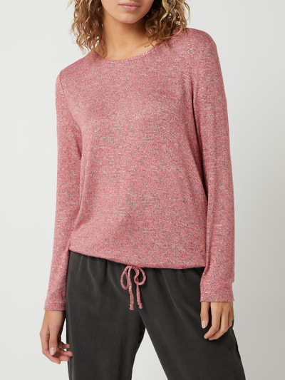 Tom Tailor Pullover mit Stretch-Anteil Pink Melange 4