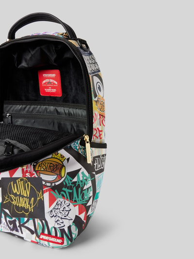 Sprayground Rugzak met motiefprint, model 'SHARKS IN PARIS THE RIZZ' Wit - 5