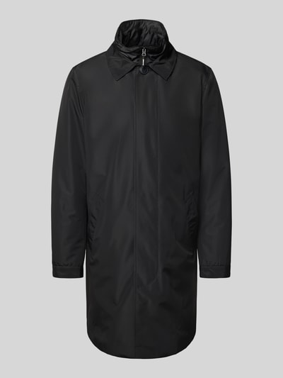 Lindbergh Lange jas met opstaande kraag en steekzakken Zwart - 2