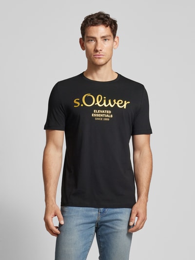 s.Oliver RED LABEL T-Shirt mit Rundhalsausschnitt Black 4