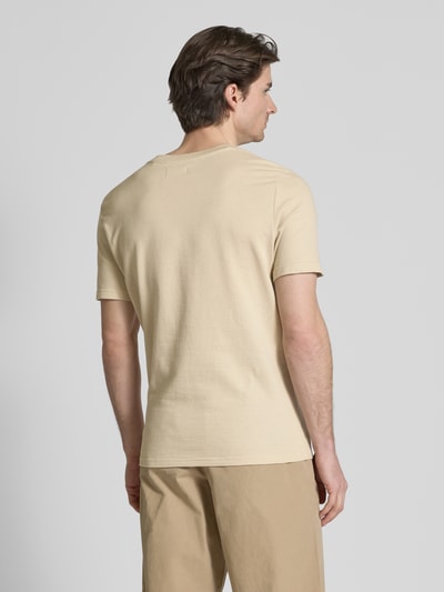 MCNEAL T-Shirt mit geripptem Rundhalsausschnitt Beige 5