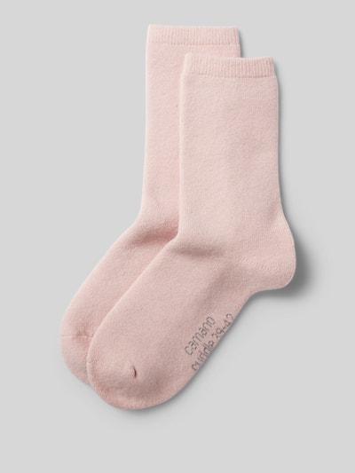 camano Socken mit Label-Schriftzug Rose 1