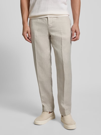 SELECTED HOMME Relaxed Fit Anzughose aus reinem Leinen Sand 4