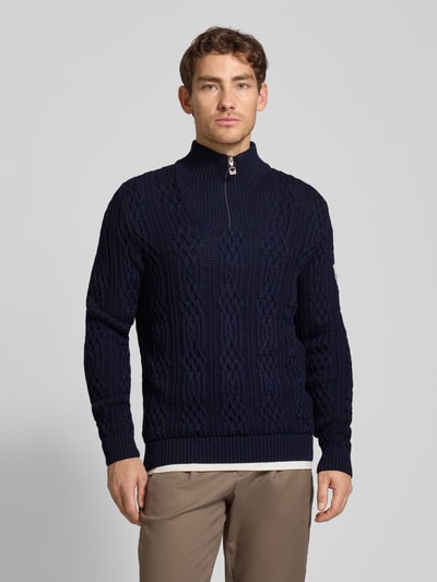 Dale of Norway Wollpullover mit Troyer-Kragen Marine 4