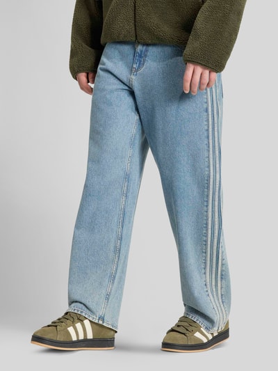adidas Originals Wide leg jeans van puur katoen Jeansblauw - 3