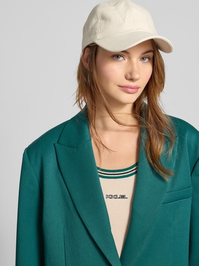 Karo Kauer Blazer mit Label-Patch und Reverskragen Dunkelgruen 3