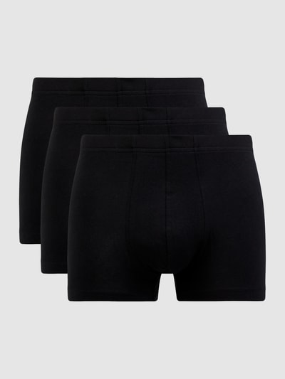 Schiesser Trunks mit Stretch-Anteil im 3er-Pack Black 1