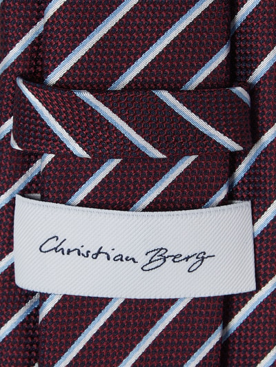 Christian Berg Men Krawatte aus Seide (7 cm)  Bordeaux 2