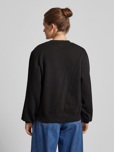 Calvin Klein Jeans Sweatshirt mit Label-Detail Modell 'CHENILLE' Black 5