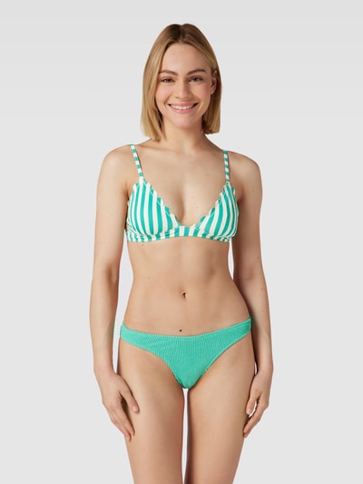 Mango Bikini-Oberteil mit Streifenmuster Modell 'ondita' Hellgruen 1