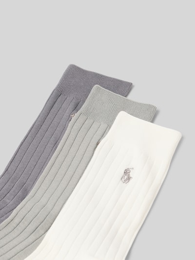 Polo Ralph Lauren Underwear Socken mit Label-Stitching im 3er-Pack Hellgrau 2