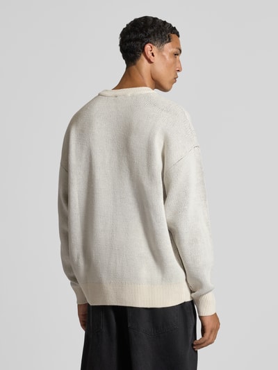 REVIEW Gebreide pullover met ronde hals Ecru - 5