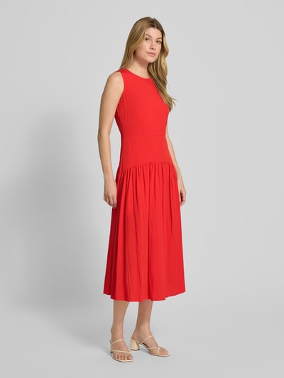 Mango Midikleid mit Rundhalsausschnitt Modell 'GILDA' Rot 1