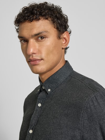 MCNEAL Regular fit vrijetijdsoverhemd met button-downkraag Donkergrijs - 3