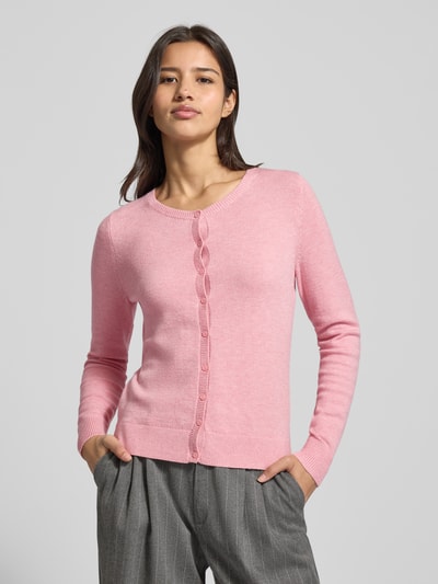 Christian Berg Woman Kurtka z dzianiny z listwą guzikową Brudnoróżowy melanż 4